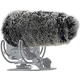 SUNMON Mic Furry Windscreen, VMP+ Deadcat Windshield Compatible with Rode VideoMic Pro+ Plus Camera Microphone
