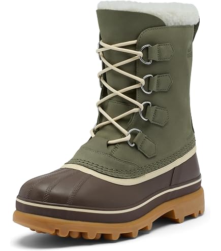 sorel caribou tobacco Royal Waterproof Boot - Men's Constructed from a waterproof nubuck leather upper Size 10 - Sorel Mens
