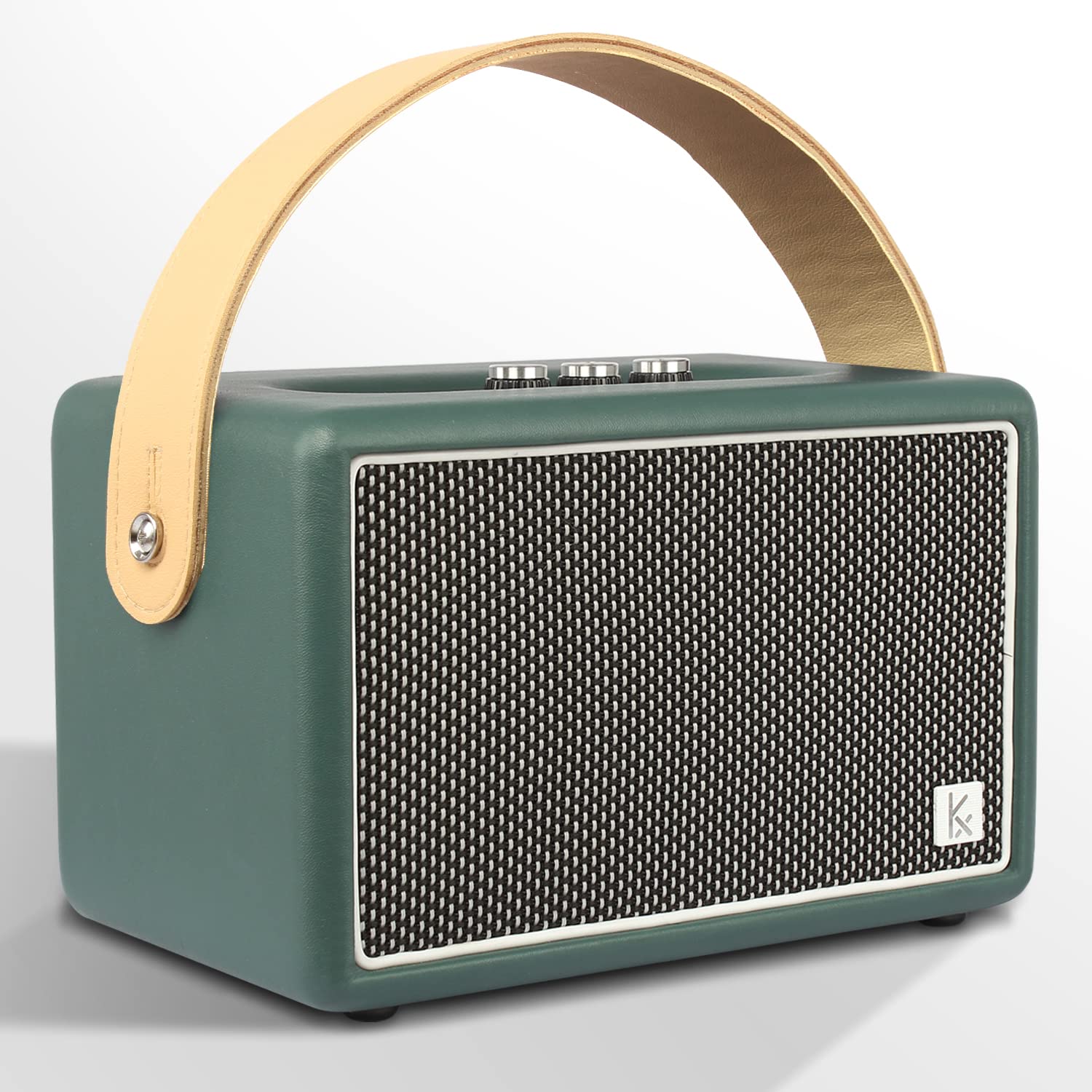 Photo 1 of KONEX Bluetooth Speaker, Vintage Bluetooth Speaker, Portable Bluetooth Speaker, Equipped with Bluetooth 5.1, Home Bluetooth Speaker, 20H Long Playtime, Ideal for Kitchen, Bedroom, Office