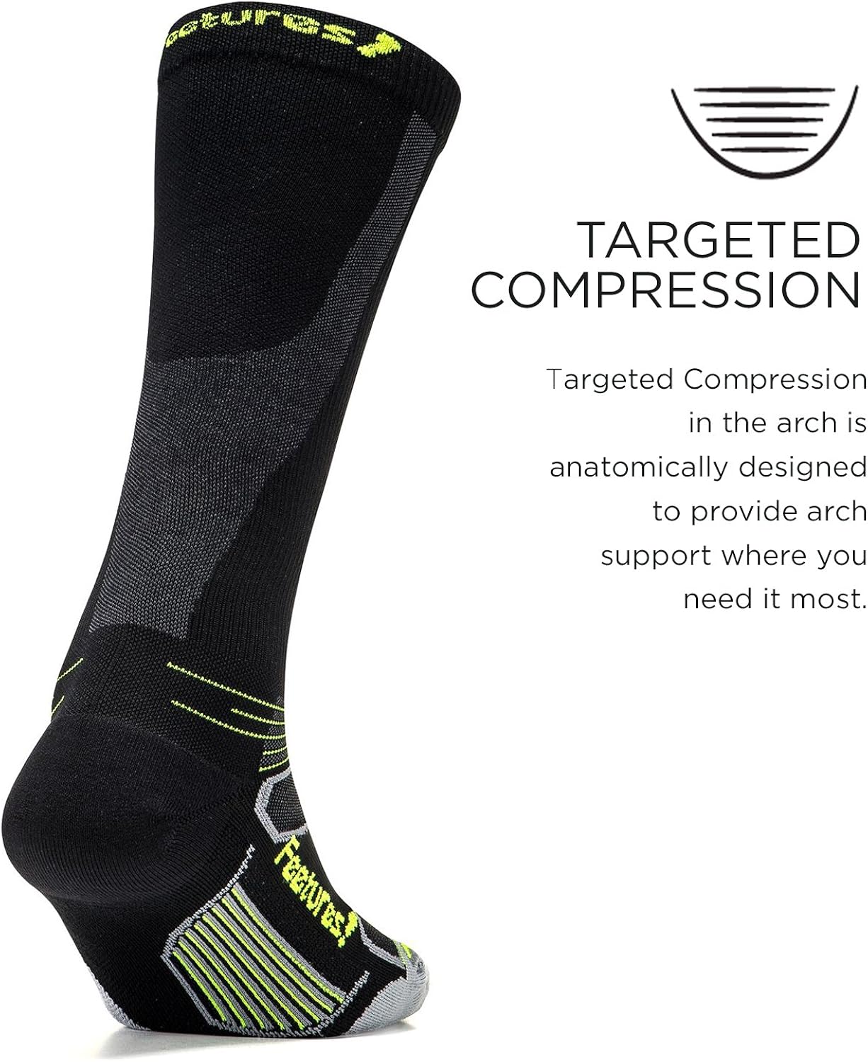 feetures men's running socks