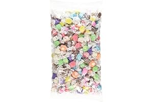 Sweet Candy Company Salt Water Taffy Individually Wrapped - Salt Water Taffy Candy Bulk, Old Fashioned Assorted Flavors, Soft and Chewy Candy Mix, Gluten Free Variety Pack - 3 lb Bag