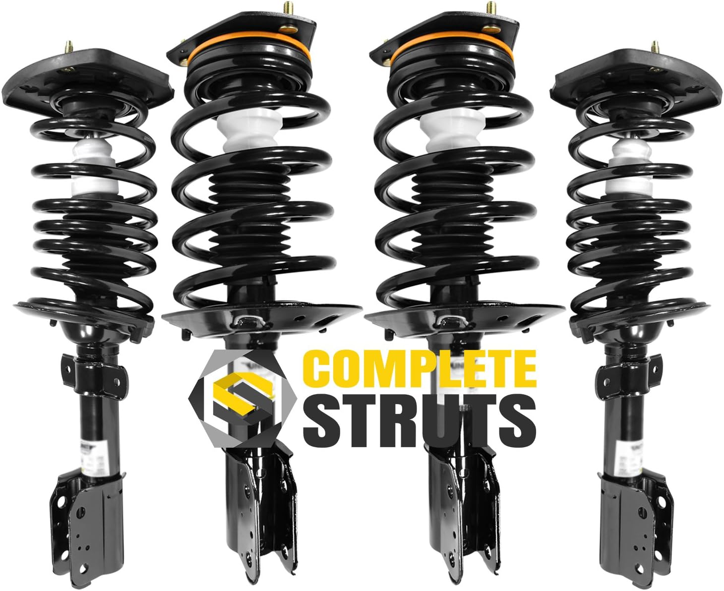Front & Rear Quick Complete Struts Assembly with Coil Springs Replacement for 2000-2013 Chevrolet Impala (Set of 4)