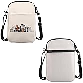 VAMSII TV Show Inspired Gift Cat Design Crossbody Bag TV Series Travel TV Show Merch