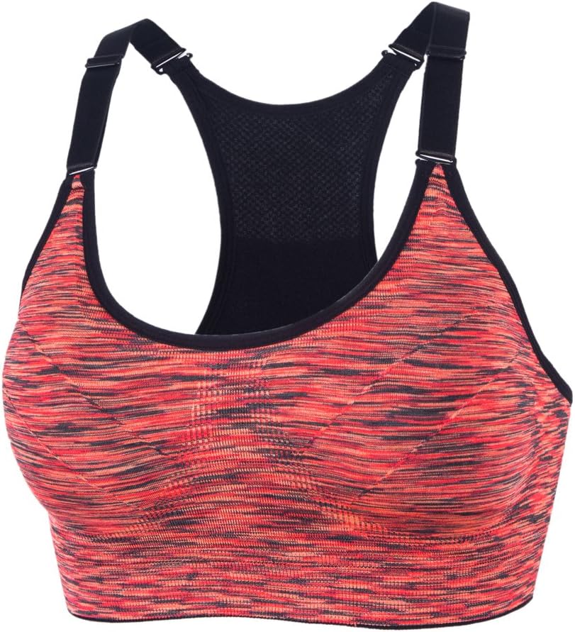 Women 1or 3 or 5 Pack Medium Support and Removable Pad Tank Top Racerback Sports Bra