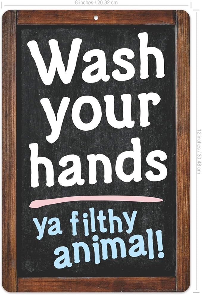 Amazon Com Funny Signs For Office Home Decor Bathrooms And More