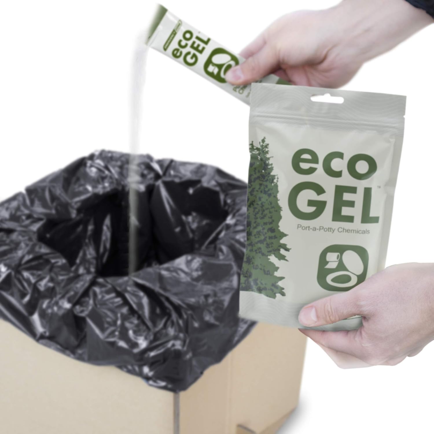 Eco Gel Port-A-Potty and Emergency Toilet Chemicals, Eco-Friendly Liquid Waste Gelling and Deodorizing Powder. Single Pack : Sports & Outdoors