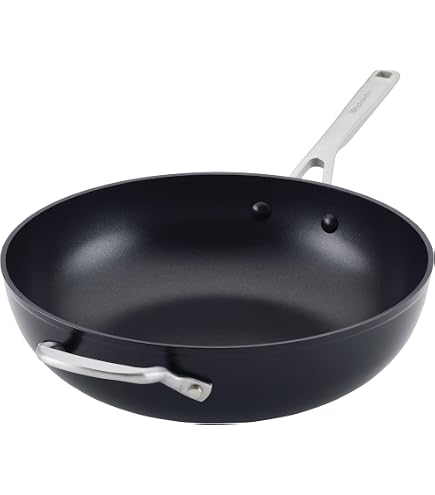 KitchenAid Hard Anodized Nonstick Fry Pan - 12.25 Inch Skillet With Triple Layer Coating