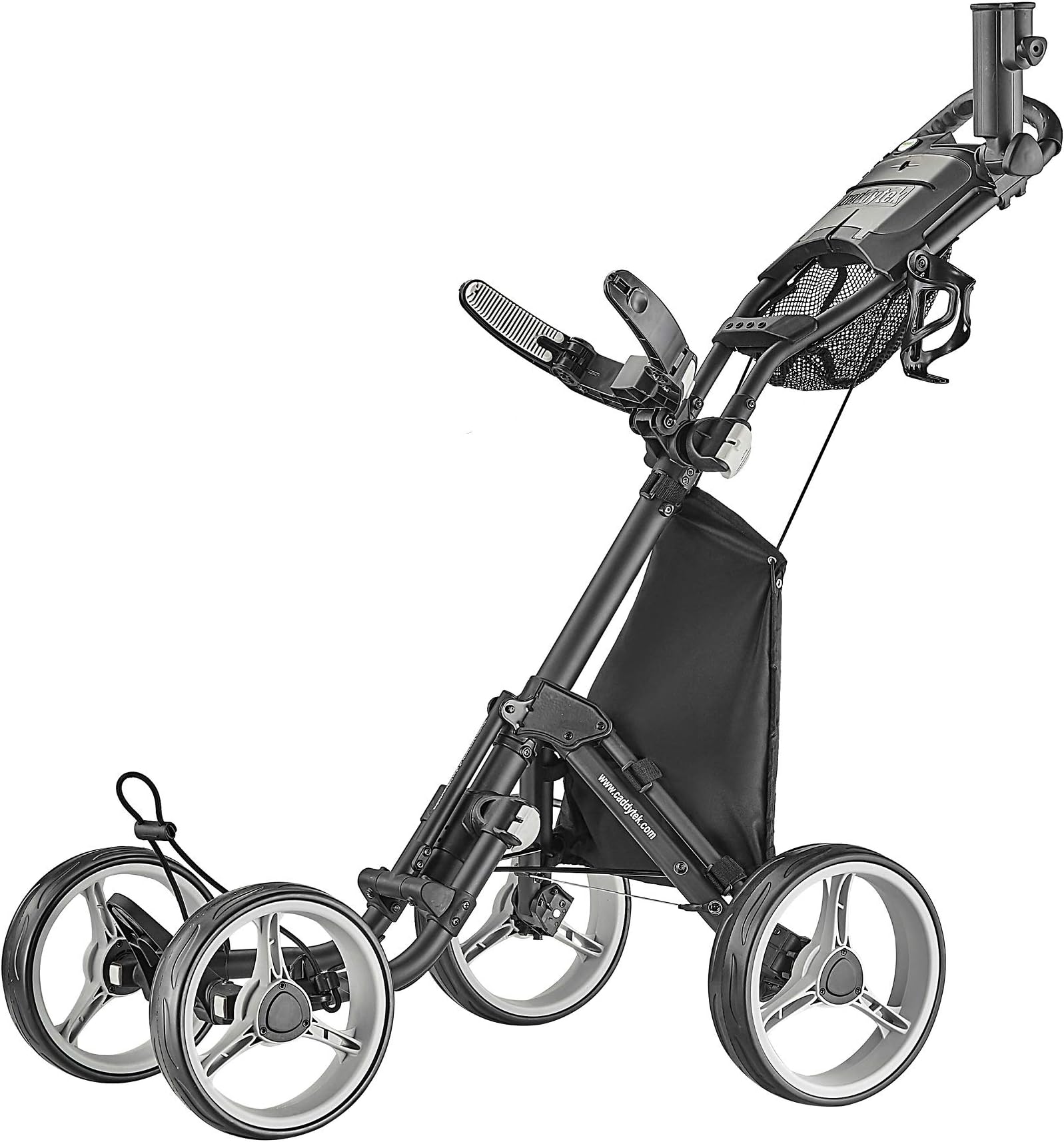 CaddyTek Explorer V8 - SuperLite 4 Wheel Golf Push Cart, Explorer Version 8