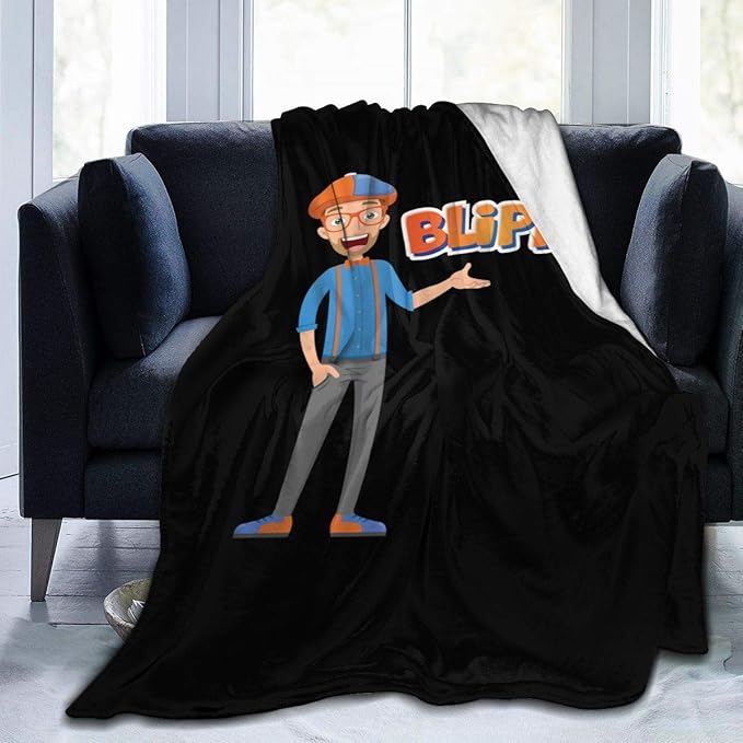 GTGTH Blippi UltraSoft Micro Fleece Blanket for Couch Or Bed Warm