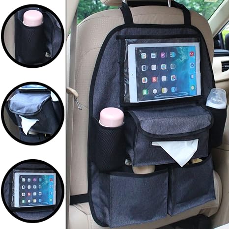 Auto Rückenlehnentasche DELUXE Rücksitztasche Spielzeugtasche (Mit Tablet-Fach)