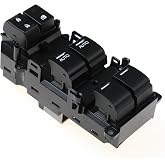 Master Power Window Switch, Front Left Driver Side, OE# 35750-TL2-A12 | For 2011 2012 2013 2014 Acura TSX Sedan Double AUTO Window Control Switch