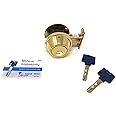 Mul-T-Lock Interactive+ Cronus High Security Grade 2 Single Cylinder Dead-Bolt w/Thumb Turn 2-3/8 or 2-3/4 Adjustable Backset for Commercial and Residential Metal Or Wood Doors (Bright Brass)