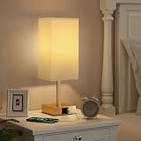 Aooshine Bedside Lamp 3-Way Dimmable USB C USB A Ports Gold Shade view 5
