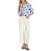 NIC+Zoe Womens Stamped Stripe Woven Shirt