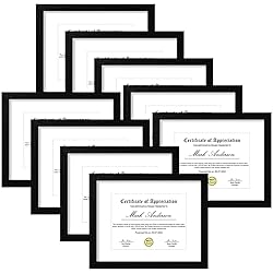 Vittanly 8.5x11 Picture Frames for Wall Set of