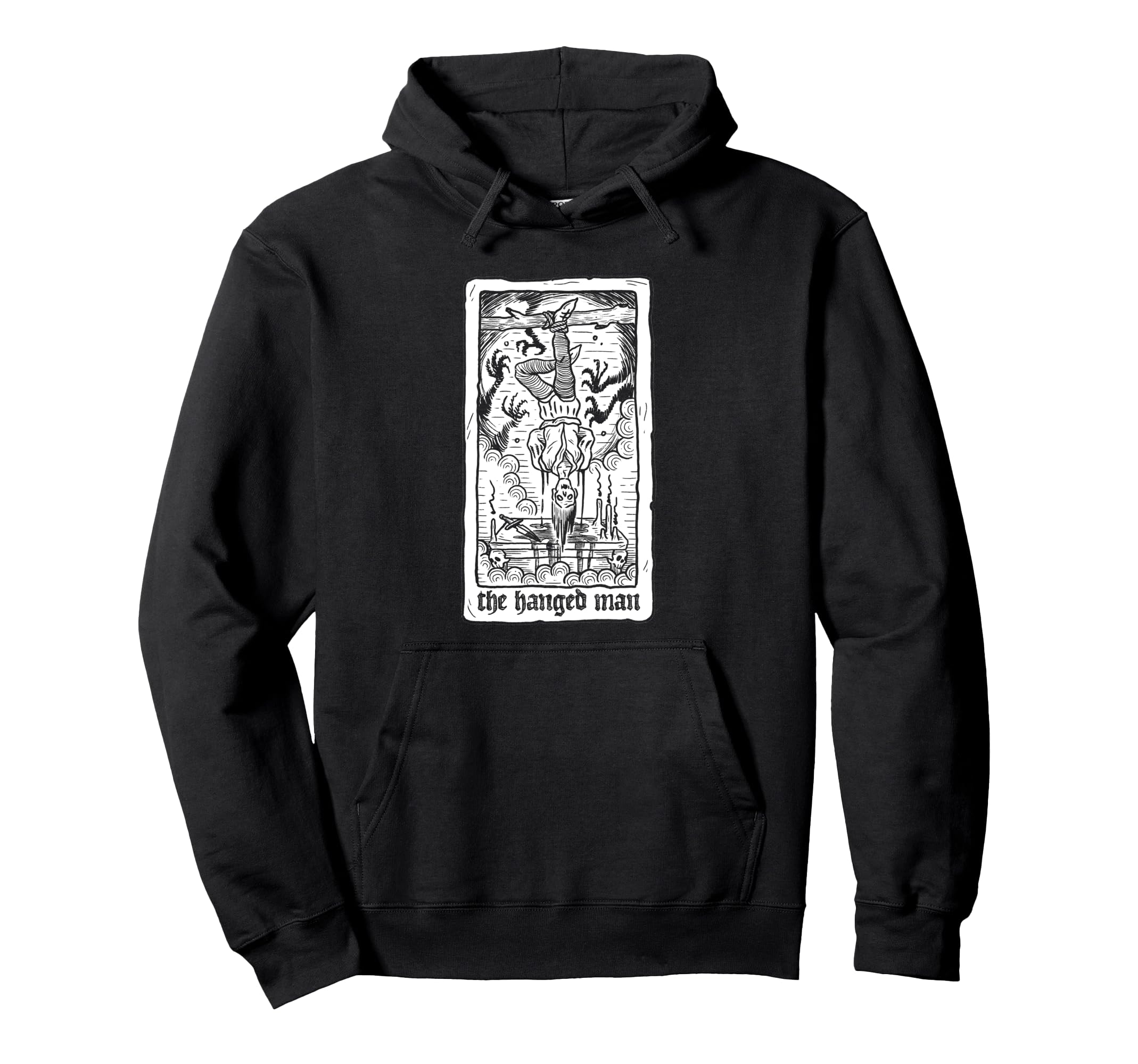 The Hanged Man Tarot Cards Gothic Hanging Man Pullover Hoodie