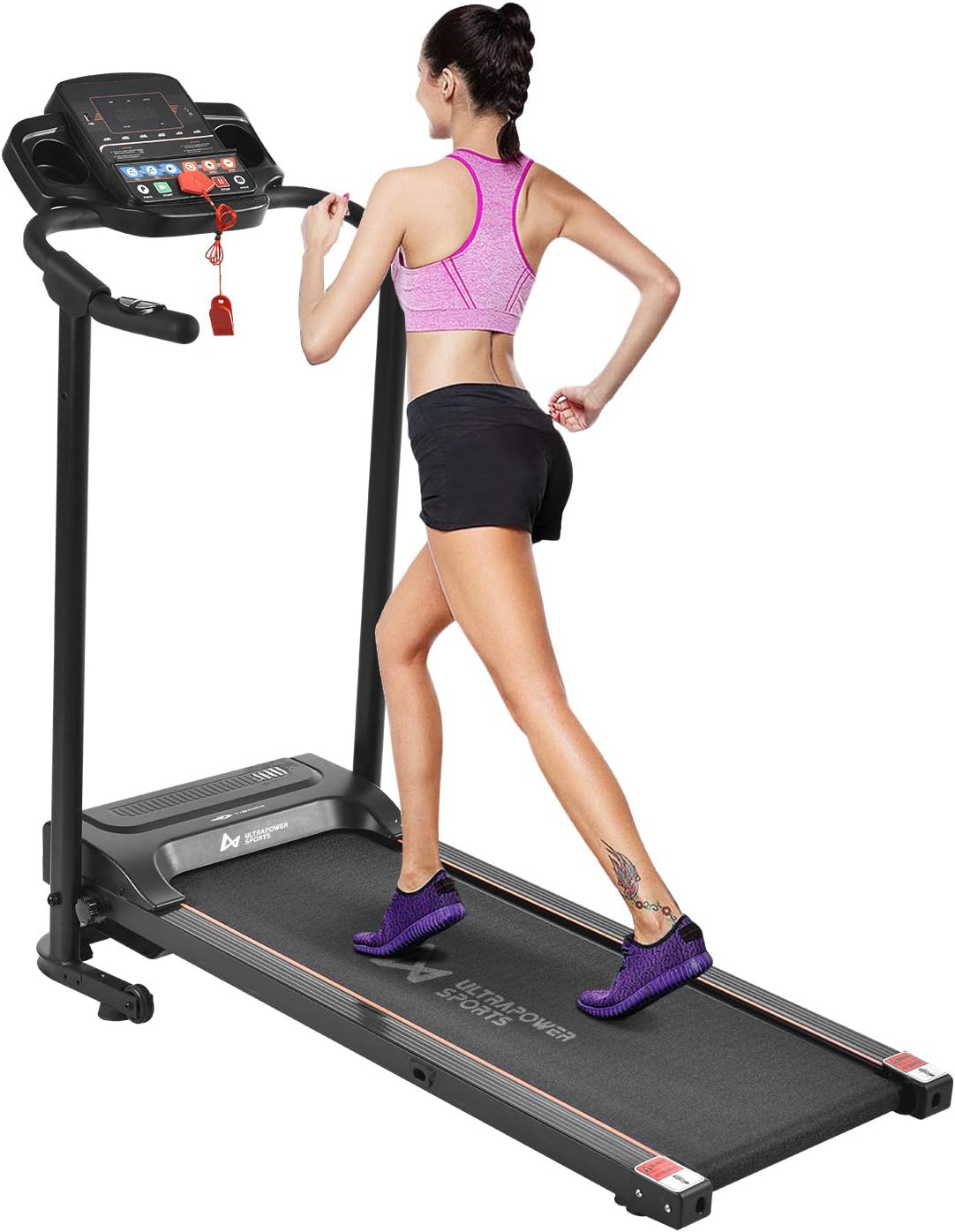 Classic Fashion Ultrapower Sports Motorised Electric Treadmill Folding Running Machine 1 5hp Motor 1km H To 10km H 15 Professional Programs Heart Rate Monitor Bluetooth App Control And Speakers Sports Outdoors Healthy Kingpneus Com