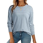 Dokotoo Women's Casual 2026 Wool Hollow Out Fall Winter Sweaters Trendy Lightweight Crochet Pullover Tops