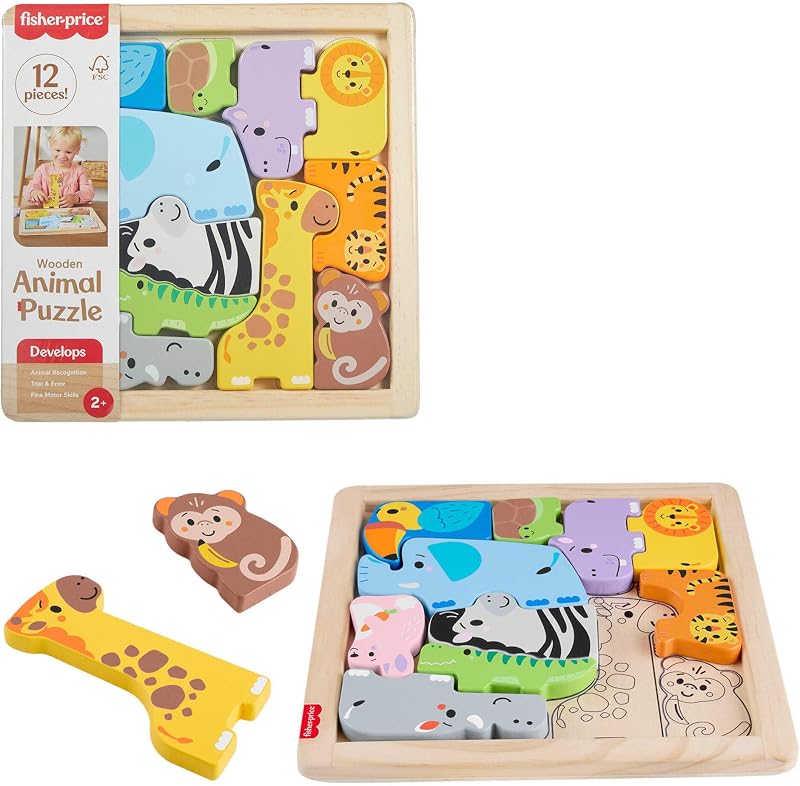 Puzzle de Animales de Madera