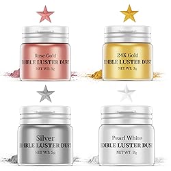 Luster Dust Edible Set - 4 Colors Food Grade