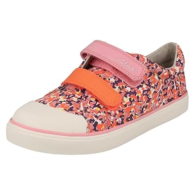clarks girls canvas