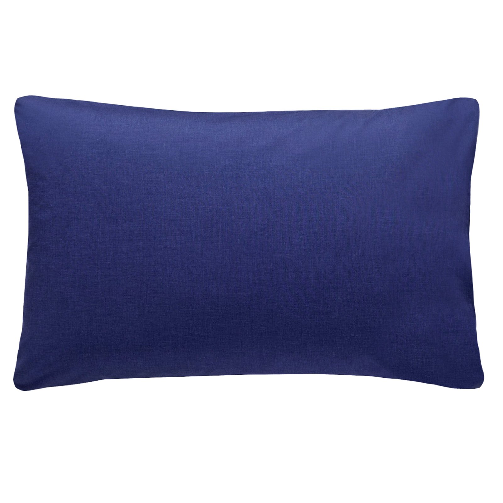 Just Contempo Plain Percale Pillow Case, 50 x 75 cm - Navy Blue, Pack of 2 โ image 1