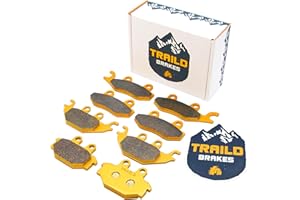 Traild Ceramic Brake Pad Set fits Kawasaki Mule Pro DX/DTX/FX/FXT/FXR 2015-2025 Front & Rear
