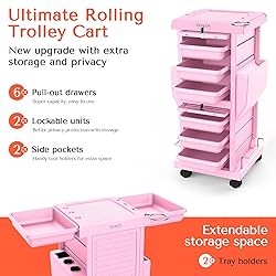 TASALON Ultimate Rolling Cart for Salon Stations