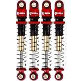 INJORA 43mm Aluminum Threaded Double Barrel Shocks Damper for SCX24, RD