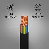 Primes DIY 3 Core 3183Y Flexible PVC Mains Cable 0.75mm 1m BASEC view 3