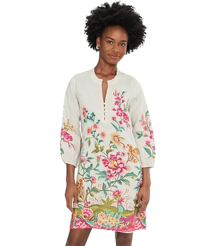 Amazon.com: Johnny Was Lemona Dress (Lined) Black SM: Clothing