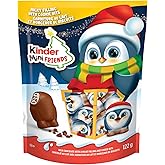 KINDER CHOCOLATE Mini Friends; Milk Chocolate with a Milky Filling and Cookie Bits; Christmas Chocolate Confection for Sharin