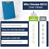 Seco Foldover Clipboard Pack of 4 Assorted Colours view 6