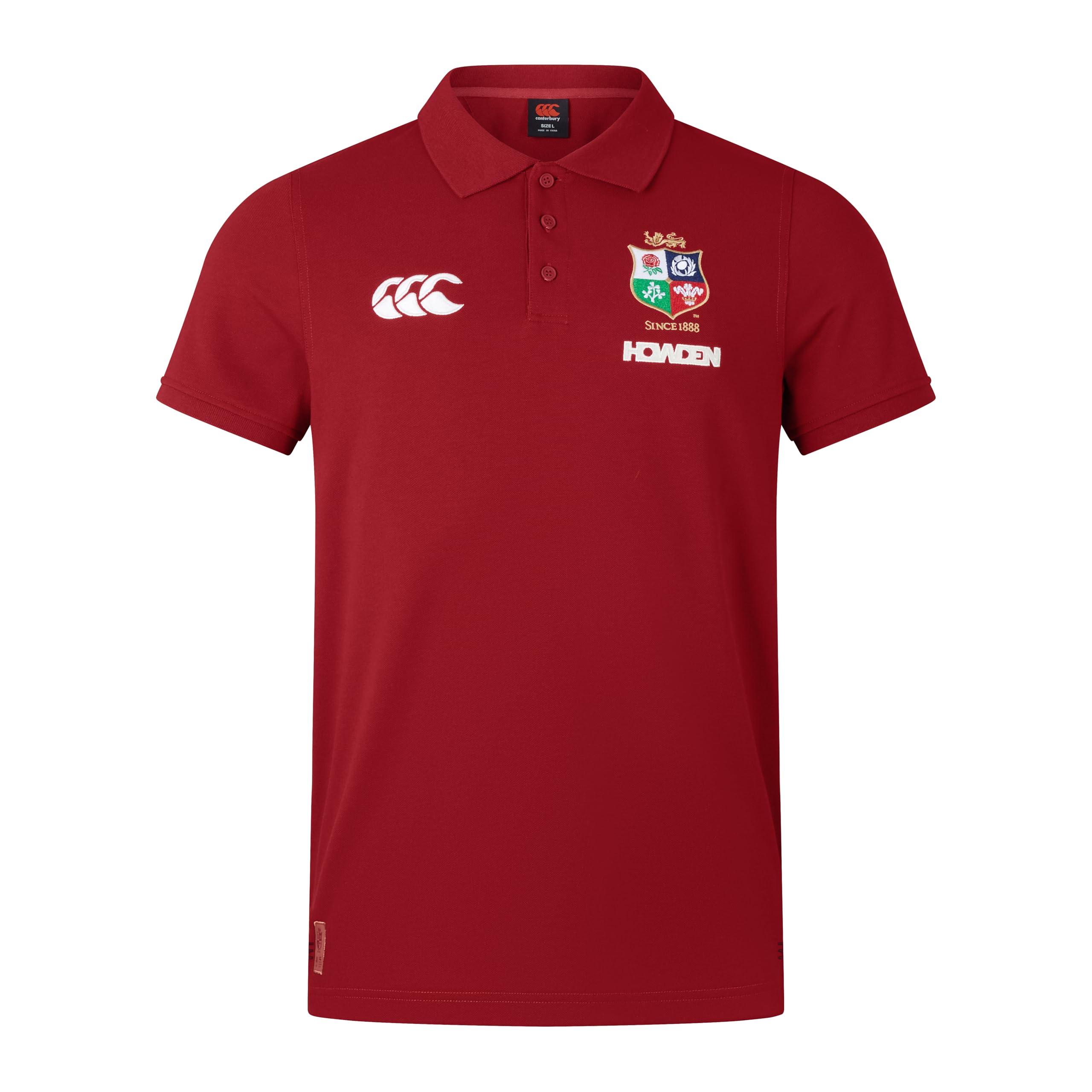 Canterbury Men's British & Irish Lions Canterbury Pique Polo Shirt | Cotton Blend | Official British & Irish Lions Licensed Product Polo Shirt, Red Dahlia, XS