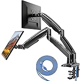 HUANUO Dual Monitor Arm for 13 to 40 Inch, Height Adjustable Monitor Desk Mount for 2 Computer Screens,Gaming Monitor Stand w