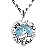 ONEFINITY Urn Necklaces For Ashes Sterling Silver Celtic Knot Cremation Jewelry For Ashes Memory Jewelry For Women Men