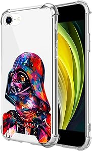 Compatible with iPhone 8 iPhone 7 iPhone SE 2020 Clear Case, Shockproof Slim Fit TPU Cover Protective Phone Case for iPhone 8/7 /SE 2020 4.7