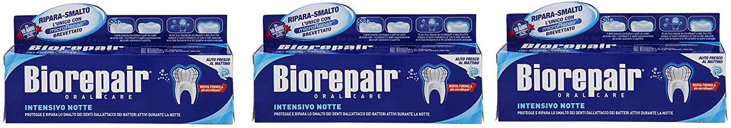 Biorepair Oralcare Intensive Night Repair 75ml by COSWELL SpA (Thrее Рack)