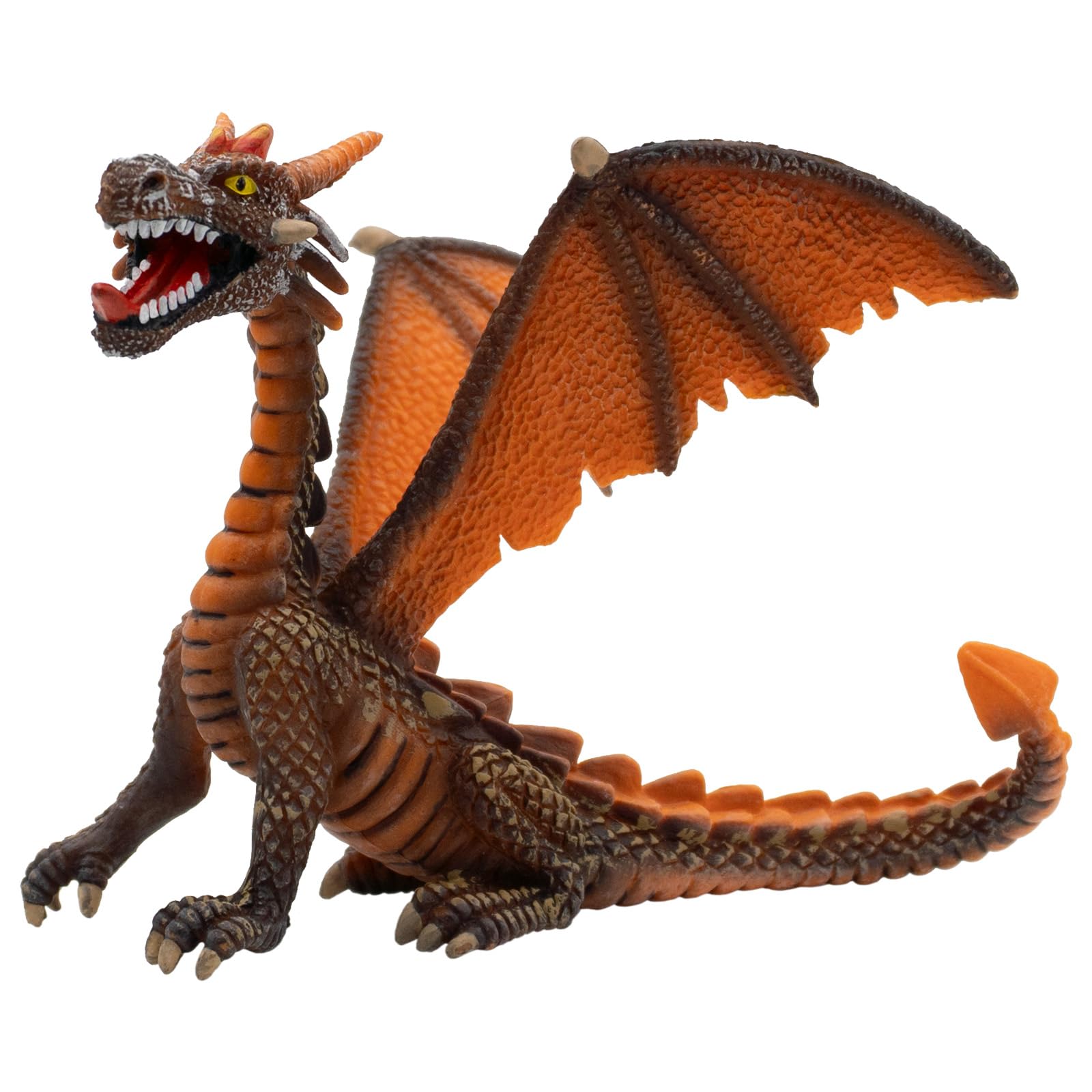 Dragon sitting orange Figurine