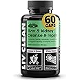 Gains in Bulk Liv Clean, Liver & Kidney Cleanse & Repair, Liver Support Supplement with Milk Thistle Extract, Dandelion Root, Digestive Enzymes, Organic Minerals and Nutrients, 60 Vegetarian Capsules