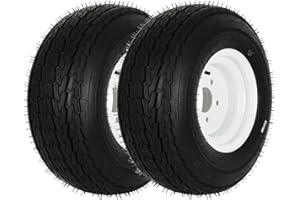 2PK Autocessking 20.5x8-10 Bias Trailer Tire with 10" Wheel - 5 on 4-1/2" - Load Range E