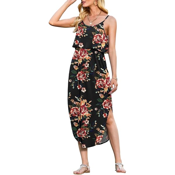 Free People Womens Beach Party Linen Blend Printed Midi Dress Black 0 at  Amazon Women's Clothing store