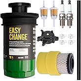 AUC13705 Home Maintenance Service Kit &ndash; Compatible with JD E120, E130, E150, S120, S130 &amp; 100 Series Lawn &amp; Garden Tractors (With engine oil included)