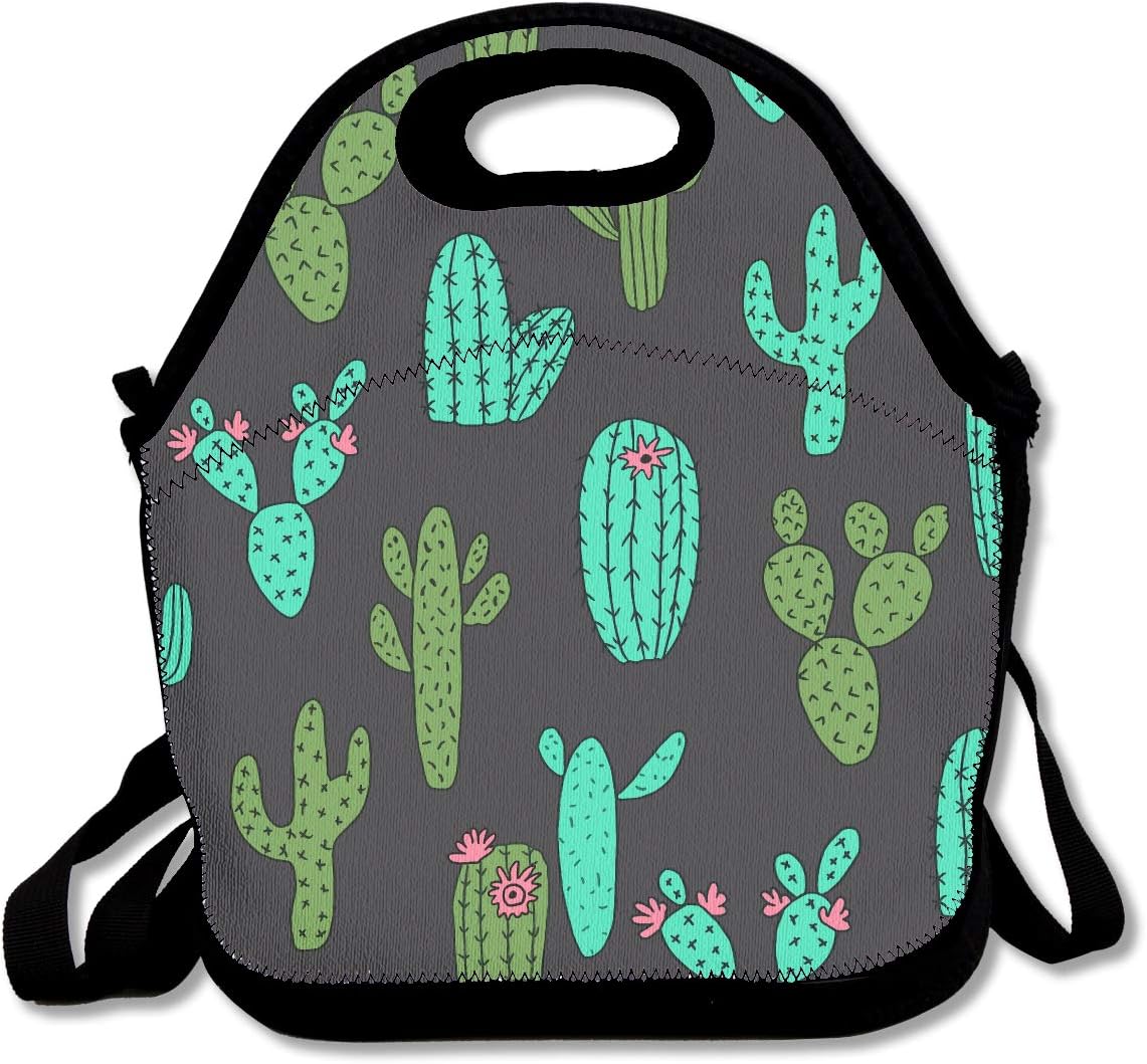 Cactus Travel Picnic Lunch Bag Lunchboxes Outdoor Lunch Box Bag Lunch Tote Lunch Pouch Handbag
