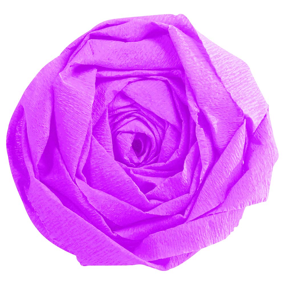 Clairefontaine 901003C - Pack of 10 Sheets of Crepe Paper - Cyclamen Colour - Format 2x0.50m - Crepe 40% - Creative Leisure for Adults Children Arts Crafts