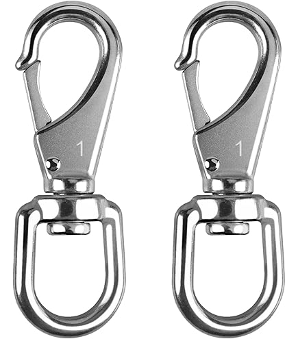 Amazon.com: 5pcs 1/4'' Stainless Steel Carabiner Clip Spring Snap