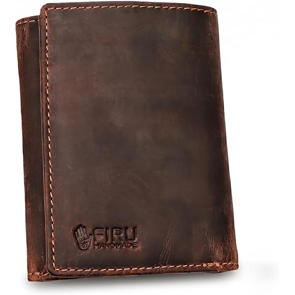 Amazon.com: Firu-Handmade Genuine Leather Wallets for Men | RFID
