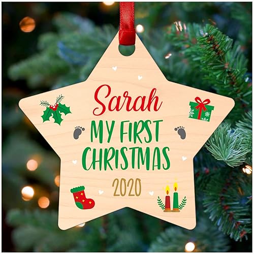 baby's first christmas tree bauble