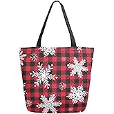 ALAZA Canvas Tote Bag Large Women Casual Shoulder Bag Handbag For Outdoors Holiday Weekender Travel