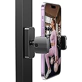 Magnetic Phone Holder for Gym, Magnet Gym Phone Mount w/ 6 x N52 Magnets, Home Workout Gym Accessories for Men Women, Quick Release Clamp, Thick-Case Friendly, Fits 4.7–7" iPhone 17/16/15/14 & Galaxy